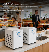Système de refroidissement d'eau compact haute capacité à commande à distance, refroidisseur d'eau sous comptoir à refroidissement direct pour la restauration