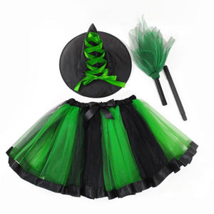 Conjuntos <span class=keywords><strong>de</strong></span> disfraces <span class=keywords><strong>de</strong></span> <span class=keywords><strong>bruja</strong></span> para adultos con estilo espeluznante para Halloween Este conjunto tiene un sombrero puntiagudo clásico, una falda <span class=keywords><strong>de</strong></span> tul fluida y una escoba <span class=keywords><strong>de</strong></span> <span class=keywords><strong>bruja</strong></span> - Product Image 1