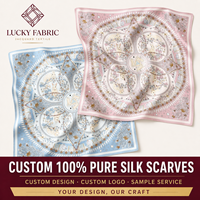 Écharpe en soie naturelle de luxe 50x50cm carrée jacquard réversible abstraite pour femme, cadeau d'entreprise, design personnalisé, boutique de détail