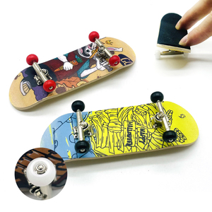 ALF - Pack de <span class=keywords><strong>skate</strong></span> à <span class=keywords><strong>doigts</strong></span> de qualité supérieure <span class=keywords><strong>avec</strong></span> impression graphique personnalisée, <span class=keywords><strong>mini</strong></span> <span class=keywords><strong>skate</strong></span> pour enfants 30/32/34 mm - Product Image 2