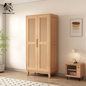furniture factory best price customize <b>large</b> stock ready to ship new design bedroom <b>wardrobe</b> bedroom furniture wood top cabinet - Product Image 5