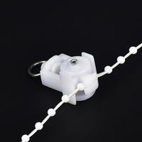 Accessoires pour rail de rideau en aluminium, glissière, support supérieur, fixation de rideau, rideau à ondes individuelles blanc