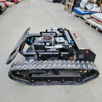 Mesin Pemotong Rumput Robot Crawler 1000mm Murah dari Pabrik, Dilengkapi Remote Control, Bersertifikasi CE, Penggerak Sendiri, untuk Penggunaan Kebun & Pertanian