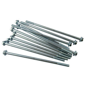 Clips de fixation automobile galvanisés M6*185, boulons longs en acier au carbone pour vis de moteur, pièces de moteur essence et diesel, résistants à la rouille - Product Image 1