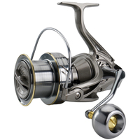 Moulinet de pêche NGK Surf 8000/9000/10000/12000/14000, moulinet spinning longue portée pour la pêche à la carpe, 25 kg de résistance maximale, 4.8:1 pour l'eau salée