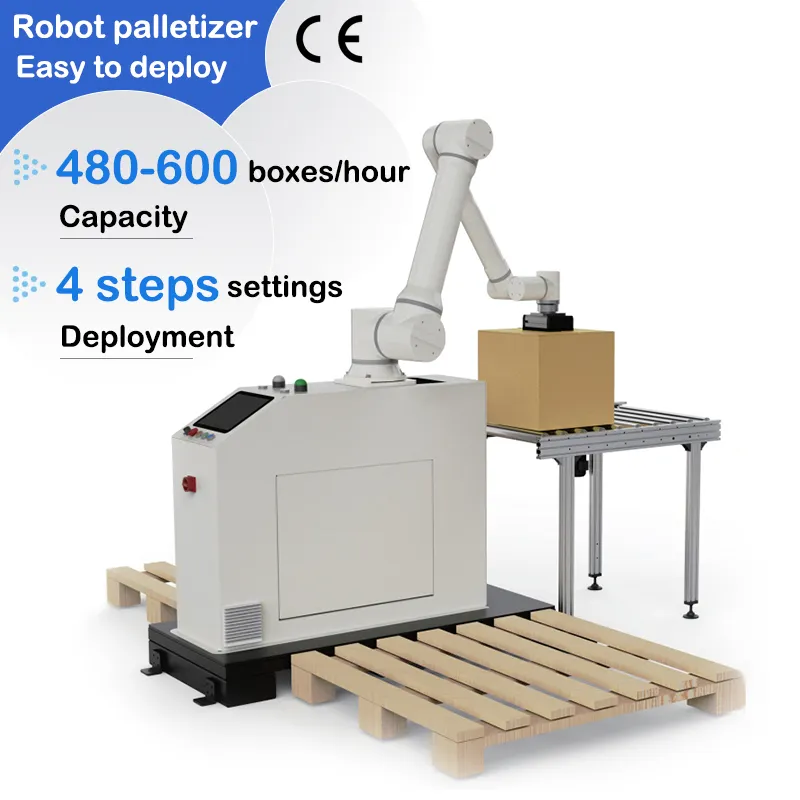 Palettiseur robot manipulateur de bras mécanique industriel automatique Palettiseur collaboratif-Boîte en carton-Palettiseur robot à bras robot