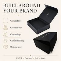 Boîtes cadeaux pliantes en papier magnétique personnalisées de luxe sur mesure avec logo personnalisé en gros