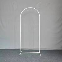 Arche de Mariage en Métal Doré et Blanc, Support de Toile de Fond pour Fête, Ballons, Fleurs, Cadre Scénique, Décoration de Scène, Vente en Gros