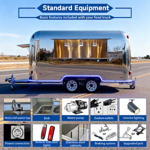 Remolque de Comida Callejera para Exteriores, Carrito Móvil de Doner Kebab y Pollo Frito, Remolque de Hot Dogs y Hamburguesas, Camión de Comida Rápida en Venta en EE. UU. - Product Image 4