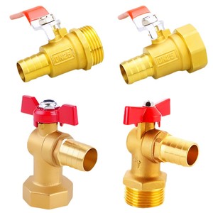 Válvula angular de cobre DN25 de 1 pulgada, válvula de bola para carrete de hidrante contra incendios para uso en interiores - Product Image 1