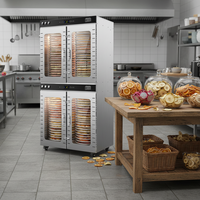 Grote commerciële elektrische voedseldroger met 80 trays, roestvrij staal, hoge productiviteit, voor fruit, groenten en vlees