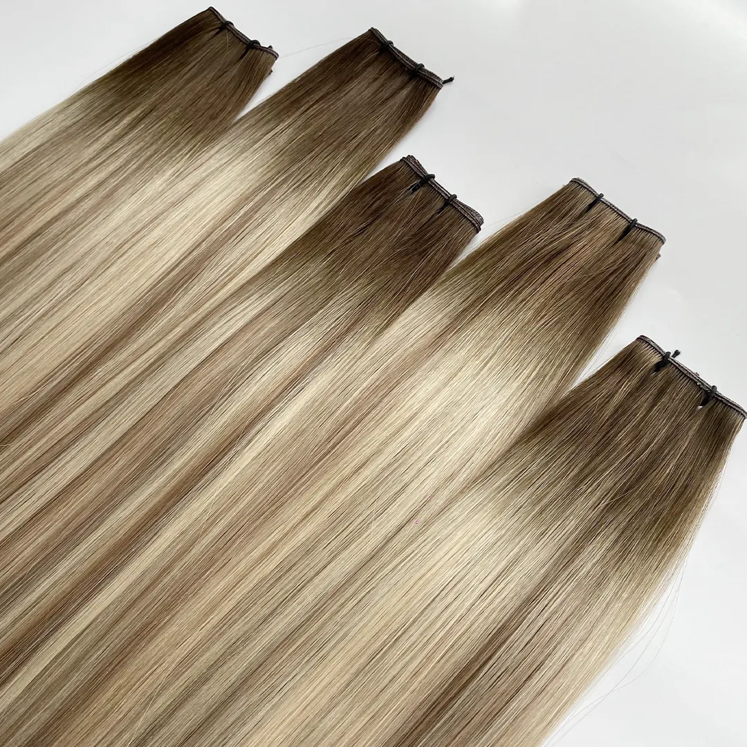 Estensioni dei capelli Genius di colore Balayage popolare invisibile di qualità di lusso