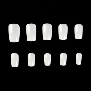 500 faux ongles carrés longs en ABS, couvrance totale, sans trace, pour extension d'acrylique et manucure - Product Image 3