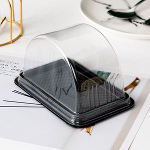 Boîte transparente en PET pour rouleau de gâteau, boîte semi-circulaire en blister pour pain, pâtisserie, sushi, sucre - Product Image 4