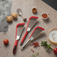 Spatule à poisson professionnelle en acier inoxydable et silicone, avec poignée en plastique écologique, facile à utiliser – Vente chaude