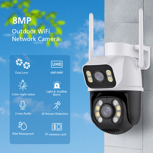Nhà Máy Bán buôn icsee Bullet và Dome liên kết báo động <span class=keywords><strong>WIFI</strong></span> PTZ <span class=keywords><strong>camera</strong></span> 6MP ống kính kép không dây CCTV <span class=keywords><strong>IP</strong></span> PTZ Dome <span class=keywords><strong>Camera</strong></span> - Product Image 2