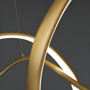 Lámparas de Araña de Diseño Moderno Francés de Alta Calidad en Dorado para Sala de Estar, Dormitorio, Restaurante, Iluminación Colgante - Product Image 5