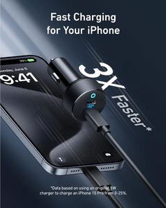 <span class=keywords><strong>Anker</strong></span> <span class=keywords><strong>USB</strong></span> C sạc xe hơi 40W 2-Port PowerIQ <span class=keywords><strong>3.0</strong></span> Loại C Adapter PowerDrive III Duo với giao hàng điện cho iPhone - Product Image 3