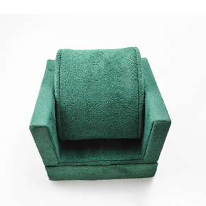 Stock High End MDF Wood With Metal <strong>Cushion</strong> Suede Jewelry <strong>Tray</strong> for Watch Display - Product Image 3