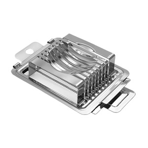 Stainless Steel Egg Slicer Multipurpose Kitchen Tool For Preserved Century Eggs With Grid Design 304 Grade Food Grade - Product Image 4