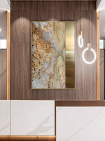 Villa haut de gamme peinture décorative salon fond Mural atmosphérique métal Texture haut de gamme hôtel suspendu peinture