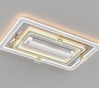 Ventilateur de plafond encastré intelligent à LED avec télécommande, design moderne, décoration papillon, pour chambre ou hôtel