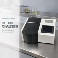 Testeur automatique de valeur acide de l'huile de transformateur, analyseur de titrage à 3 coupes, instrument de mesure de l'acidité de l'huile isolante 0,001-1 mg KOH/g