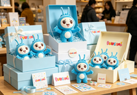 Peluche OEM de haute qualité en tissu doux pour enfants, idéale comme cadeau promotionnel d'entreprise