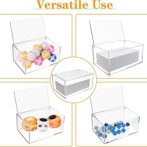 Boîte d'affichage personnalisée en acrylique écologique moderne transparente avec couvercle boîte-cadeau de revêtement UV exclusive transfrontalière - Product Image 3