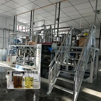 Ligne complète de raffinerie de pétrole automatique, machine de raffinage de pétrole industrielle à haute efficacité, usine de purification du pétrole brut