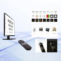 Sistema de Prueba de Agudeza Visual Digital Elite con Pantalla LCD HD, Múltiples Optotipos, Modo Espejo y Control Remoto para Clínica