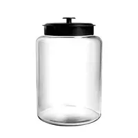 Daitouge 3 Gallon Glass Jars Wide Mouth, Heavy Duty Glass Storage Jars with  Fresh Seal Lids, Super Large Glass Canisters for Bulk Food Storage, Set of