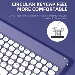 Lvkidron siêu mỏng không dây BT Mini Bàn phím & chuột kết hợp với lâu dài Pin yên tĩnh gõ cho Mac PC iPad Điện thoại thông minh - Product Image 5