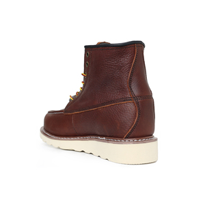 रॉकलैंडर का नया ब्राउन गाय चमड़े के पुरुषों के काम बूट्स एंटी स्टैटिक पुरुषों के जूते निर्माण फैक्ट्री उद्योग सुरक्षा जूते - Product Image 4