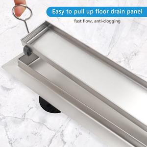 Couleur personnalisée acier inoxydable Horizontal 304 canal <span class=keywords><strong>de</strong></span> <span class=keywords><strong>douche</strong></span> Invisible Drain <span class=keywords><strong>de</strong></span> sol linéaire <span class=keywords><strong>de</strong></span> salle <span class=keywords><strong>de</strong></span> bain - Product Image 2