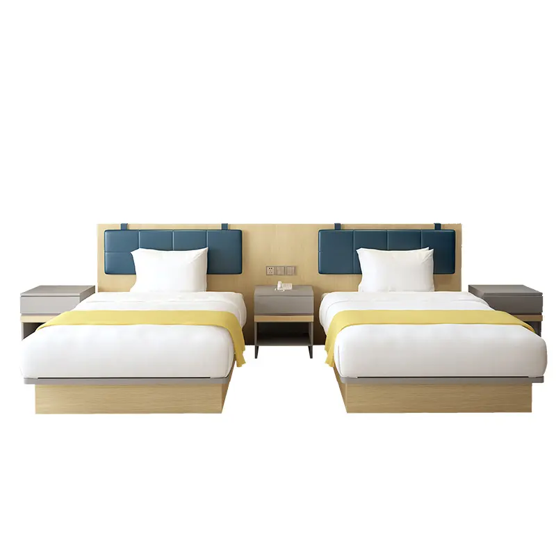 맞춤형 이탈리아 현대 나무 럭셔리 호텔 표준 침실 세트 가구
