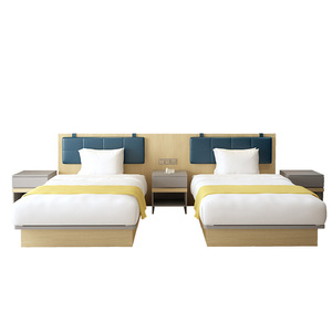 Juego de Muebles de Dormitorio de <span class=keywords><strong>Hotel</strong></span> de Lujo de 5 Estrellas, Estilo Italiano Moderno, de Madera Sólida, Personalizado para Apartamentos, Villas y Escuelas - Product Image 1