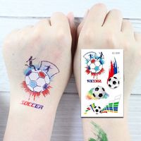 Nouveaux autocollants de tatouage sportifs imperméables et résistants à la transpiration pour les fans de football et de rugby, pour la Coupe et la Copa America
