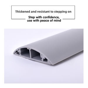 <span class=keywords><strong>Cache</strong></span>-câbles mural auto-<span class=keywords><strong>adhésif</strong></span> en PVC, kit de gestion des câbles de 157 pouces avec connecteurs - Product Image 4