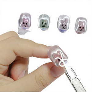 Stylo magnétique 3D en forme de cœur pour vernis gel UV, effet œil de chat, nail art, manucure DIY, outil de salon - Product Image 3