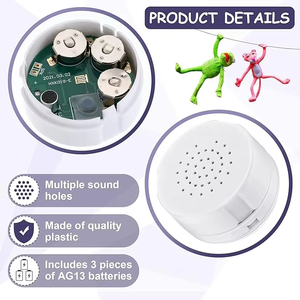 Module d'enregistrement vocal circulaire de 30 secondes de haute qualité, style tendance, pour animaux en peluche, avec durée de voix personnalisable - Product Image 3