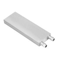 Radiateur CPU en aluminium 40x120x12MM bloc de refroidissement à eau refroidisseur d'eau liquide