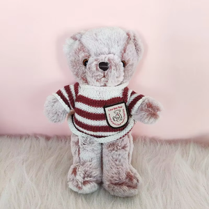 Cute <b>Small</b> Bear Plush Toy, Strawberry Bear, Sweater Bear, <b>Teddy</b> Bear, Claw Machine Doll, Holiday Gift - Product Image 3