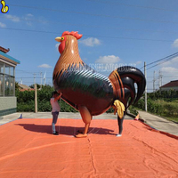 Ballon gonflable géant en forme de coq, impression intégrale, ballon gonflable en hélium, poulet volant