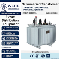 Transformateur triphasé immergé en cuivre à faible perte, entièrement scellé, 11 kV, 500 kVA, 630 kVA, 1600 kVA, 400 V, 50/60 Hz, pour postes de transformation extérieurs et usines
