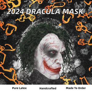 Commercio all'ingrosso 2024 terroso giallo <span class=keywords><strong>Dracula</strong></span> Halloween Half-Face nero lattice <span class=keywords><strong>vampiro</strong></span> maschera per festa spaventoso - Product Image 5