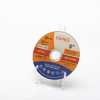 Disque de découpe abrasif haute dureté WGW T41 125X1X22.23mm pour métal, vitesse 80m/s, meuleuse d'angle portable, fabriqué en Chine