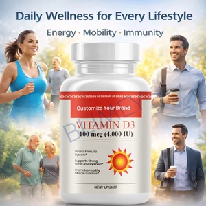 Cápsulas de Vitamina D3 50000 UI K2 MK7 OEM/ODM, Suplemento Dietético para la Salud Ósea y el Apoyo Inmunológico - Product Image 2