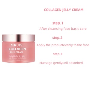 <span class=keywords><strong>Crème</strong></span> en gelée au collagène pour tous les types de <span class=keywords><strong>peau</strong></span> Lotion hydratante éclaircissante pour le visage avec niacinamide Vitamine B3 Ingrédients Squalane - Product Image 5