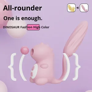 Vibrador de Huevo Saltarín Divertido con Forma de Dinosaurio, 12 Modos, Lengua Succionadora, Estimulación Íntima, Productos para Mujeres Adultas - Product Image 3
